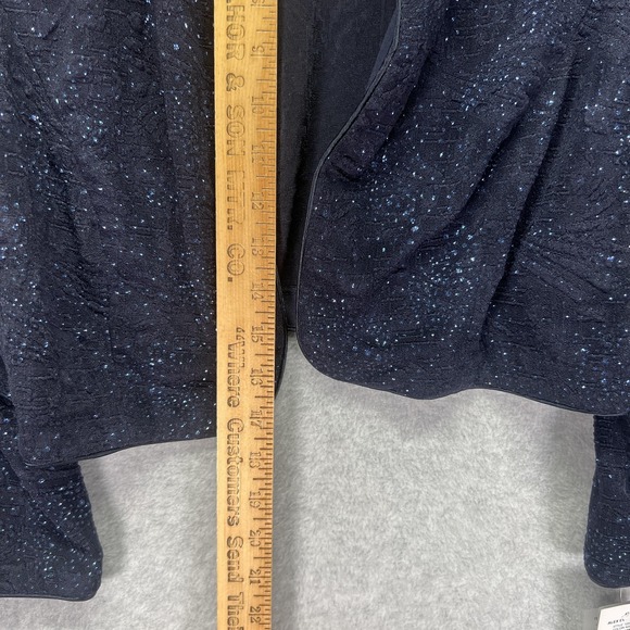 Alex Evenings Jacket Womens 14 Dressy Sparkle Open Front Blazer - Picture 4 of 8